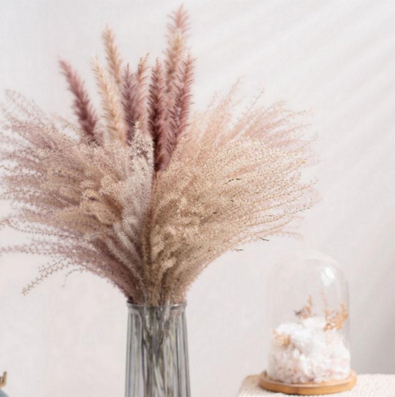 15Pcs Decoration Pampas Grass Large Real Dried Reed Flower Bouquet Home Plants Table Flores Preservadas Natura Decorative Flowers & Wreaths