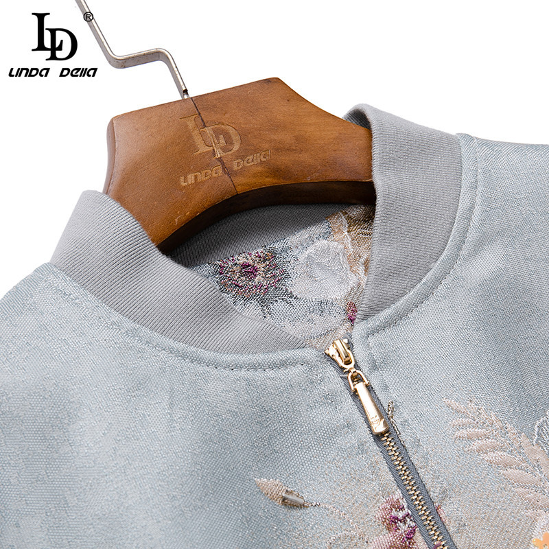 Fashion Runway Summer Winter Jackets Coat Women Stand collar Star Sequined Beading Jacquard Vintage Outwear Lady 210522