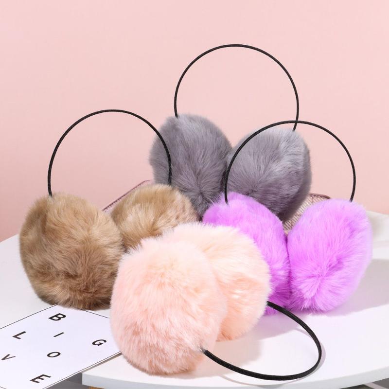 Berets Cute Ear Warmer Cold Proof Protection Plush Earmuffs Warm Bag Faux Fur, Black 
Berets Cute Ear Warmer Cold Proof Protection Plush Earmuffs Warm Bag Faux Fur, Black