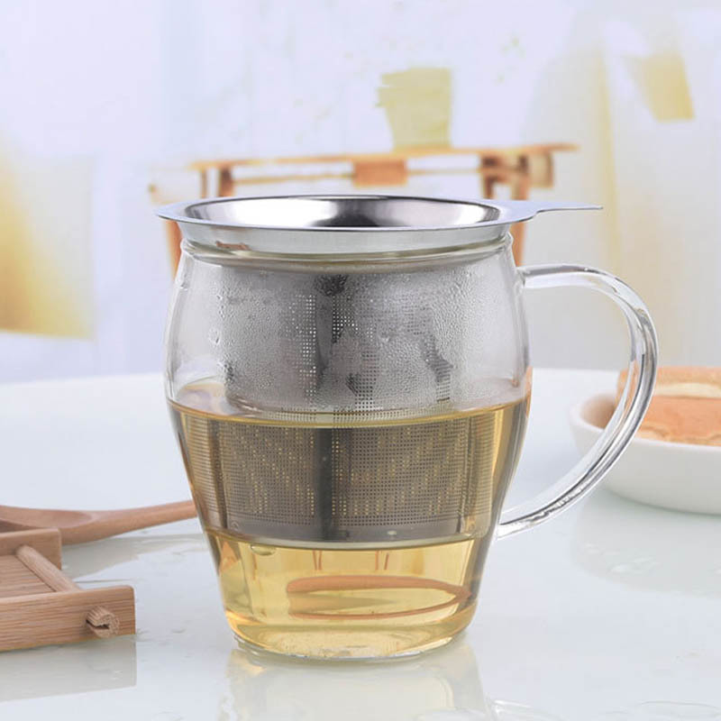 Reusable Tea Strainer Loose Tea Leaf Spice Filter Tea Infuser Stainless Steel Teapot Accessories Fine Mesh Drinkware