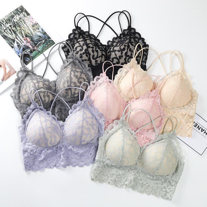 Camisoles & Tanks Sexy Lace Top Women Bralette Summer Crop Tops Sleeveless Seamless Female Tank Cross Strap Camis Padded Camisole, Pink
Camisoles & Tanks Sexy Lace Top Women Bralette Summer Crop Tops Sleeveless Seamless Female Tank Cross Strap Camis Padded Camisole, Pink