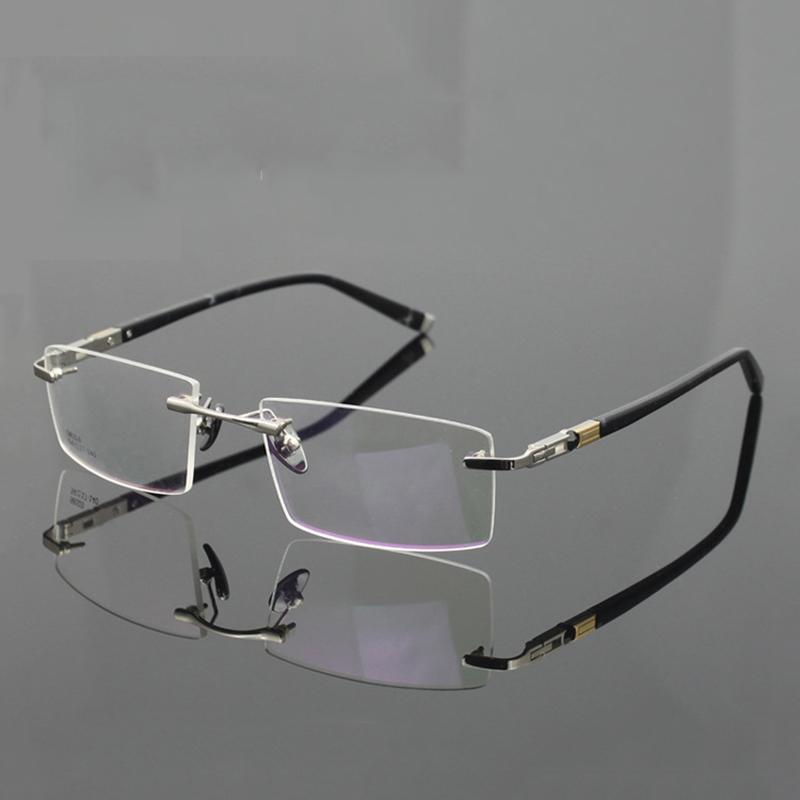 Fashion Sunglasses Frames Vazrobe Alloy Men's Eyeglasses Spectacle Square Rimless Man Frame Transparent Lens Myopia Ultra-light Prescription
Fashion Sunglasses Frames Vazrobe Alloy Men's Eyeglasses Spectacle Square Rimless Man Frame Transparent Lens Myopia Ultra-light Prescription
