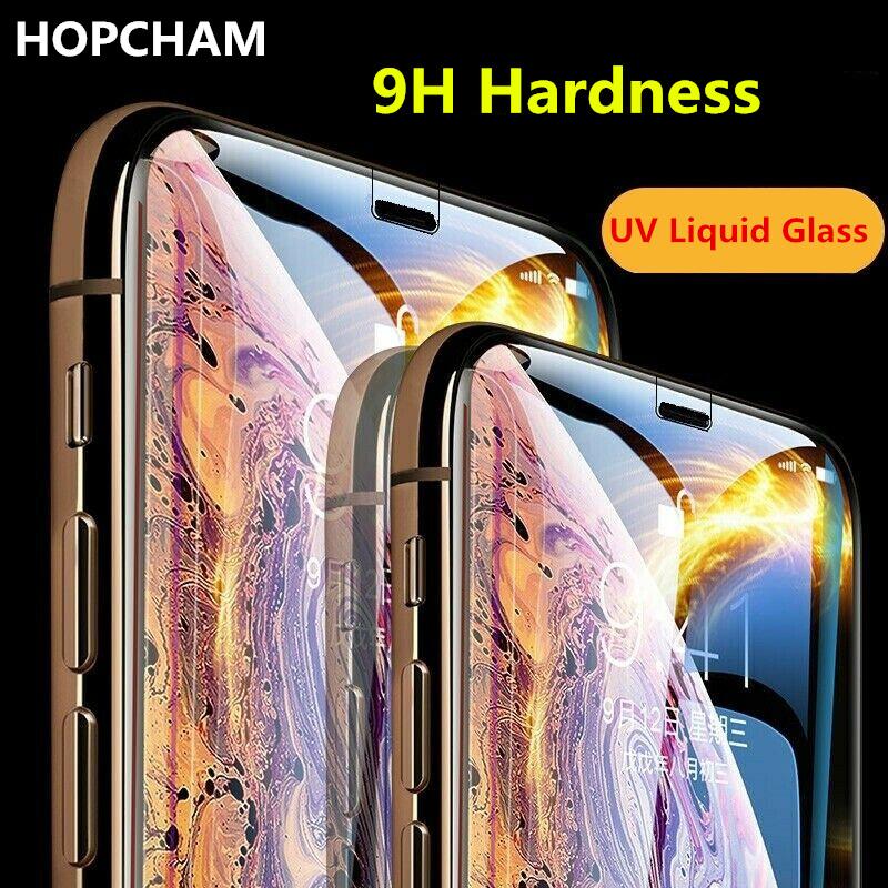 Cell Phone Screen Protectors 2PC Full Glue Cover UV Liquid Curved Tempered Glass For 11 Pro Max XS XR 7 Plus 6s Protector 9H Film
Cell Phone Screen Protectors 2PC Full Glue Cover UV Liquid Curved Tempered Glass For 11 Pro Max XS XR 7 Plus 6s Protector 9H Film