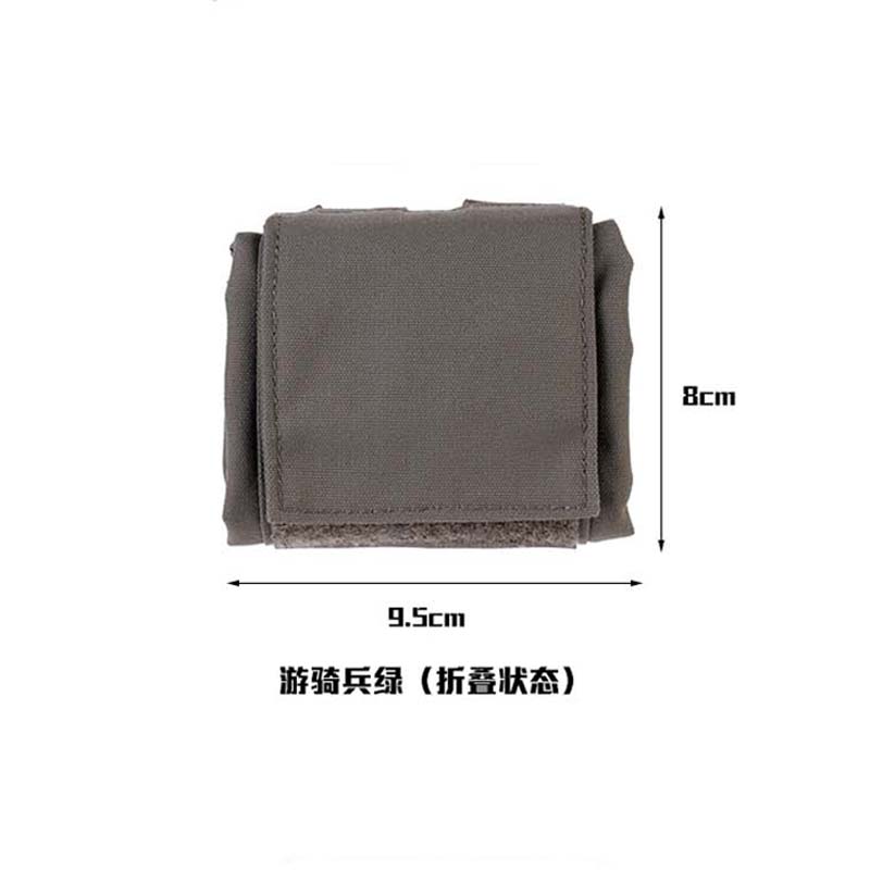 Outdoor Mini Foldable Magazine Drop Dump Pouch Tactical ROLL-UP Molle Pouch Storage Bag Cordura