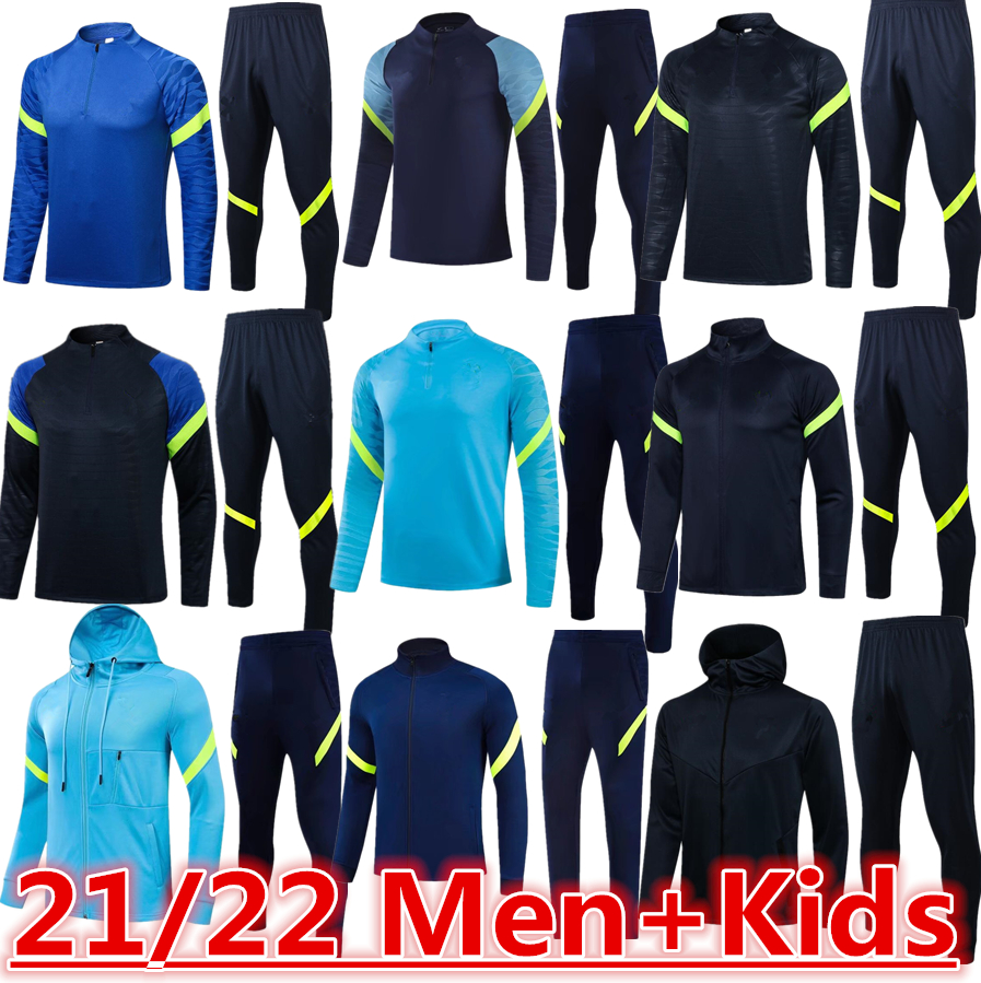 21 22 adult kids tottenhames tracksuit kits purple kids soccer jogging suits football training suit set long sleeve uniforms survetemen, Black
21 22 adult kids tottenhames tracksuit kits purple kids soccer jogging suits football training suit set long sleeve uniforms survetemen, Black