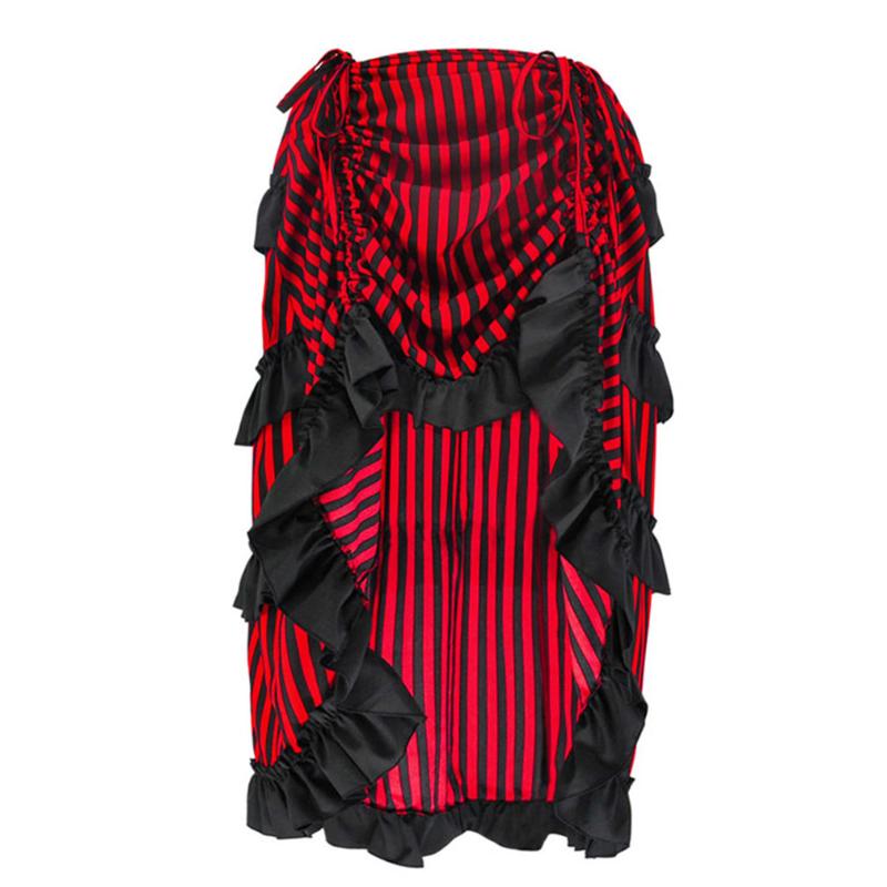 Skirts Women Plus Size Victorian Steampunk Gothic Black White Striped Skirt Bustle Irregular High-low Ruffle Retro Midi
Skirts Women Plus Size Victorian Steampunk Gothic Black White Striped Skirt Bustle Irregular High-low Ruffle Retro Midi