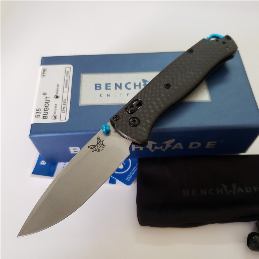 Good Price! Benchmade 535-1 535-3 Bugout AXIS Folding Knife 3.24" S90V Satin Plain Blade, Carbon Fiber Handles Outdoor Camping Hunting
Good Price! Benchmade 535-1 535-3 Bugout AXIS Folding Knife 3.24" S90V Satin Plain Blade, Carbon Fiber Handles Outdoor Camping Hunting