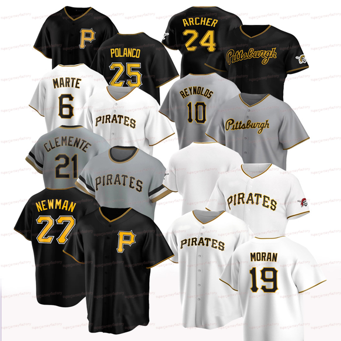 Bryan Reynolds 2021 Pirates Anthony Alford Colin Moran Phillip Evans Adam Frazier Kevin Newman Dustin Fowler Mitch Keller Roberto Clemente Michael Perez, Men/coolbase black 
Bryan Reynolds 2021 Pirates Anthony Alford Colin Moran Phillip Evans Adam Frazier Kevin Newman Dustin Fowler Mitch Keller Roberto Clemente Michael Perez, Men/coolbase black