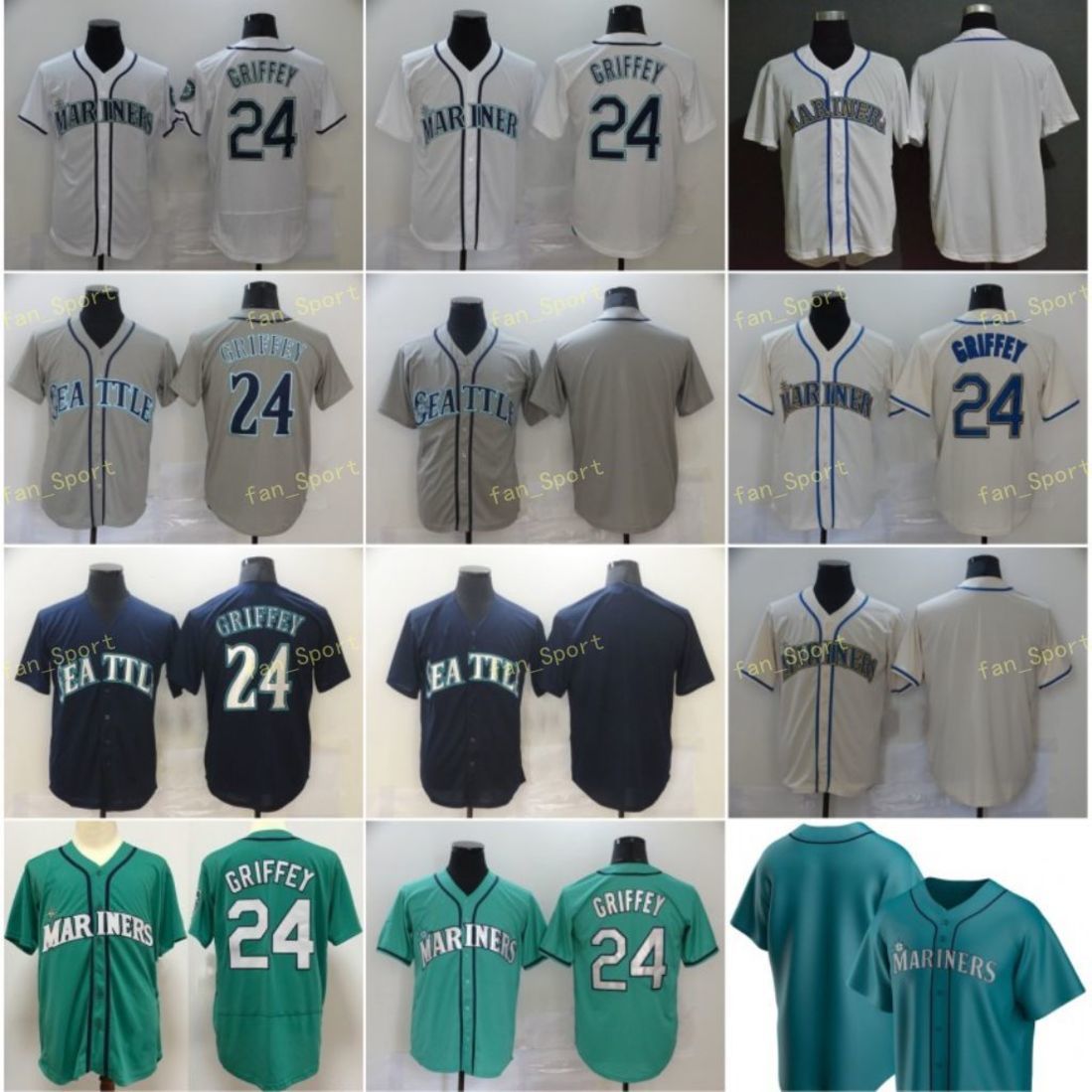 Mens 24 Ken Griffey Jr Baseball Jerseys Blank Stitched Flexbase Cool Base Team White Grey Green Blue, Blue;black
Mens 24 Ken Griffey Jr Baseball Jerseys Blank Stitched Flexbase Cool Base Team White Grey Green Blue, Blue;black