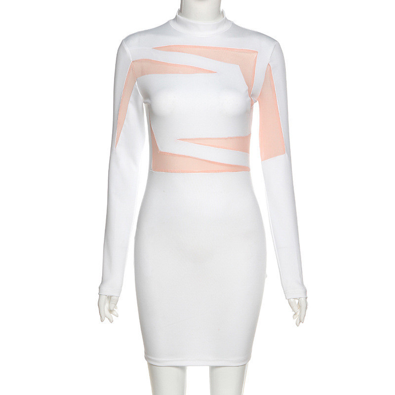 CNYISHE Elegant Winter Sexy Club Party Mini Dress for Women Bodycon Fashion Outfits Long Sleeve Women's Dresses Vestidos Robes 210419