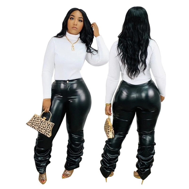 Womens Fashion Sexy Skinny Push Up Faux Leather Pants Ladies Mid Waist Casual Black Stacked -3XL Large Size Clothing 210604
Womens Fashion Sexy Skinny Push Up Faux Leather Pants Ladies Mid Waist Casual Black Stacked -3XL Large Size Clothing 210604