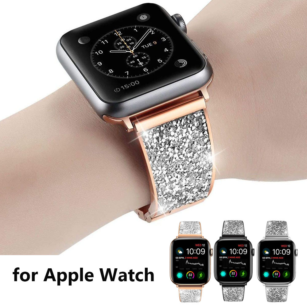 Bling Straps For Apple Watch 7 41mm 45mm Watchband Metal Dressy iWatch SE Series 6/5/4/3 Watch band 44mm 40mm
Bling Straps For Apple Watch 7 41mm 45mm Watchband Metal Dressy iWatch SE Series 6/5/4/3 Watch band 44mm 40mm