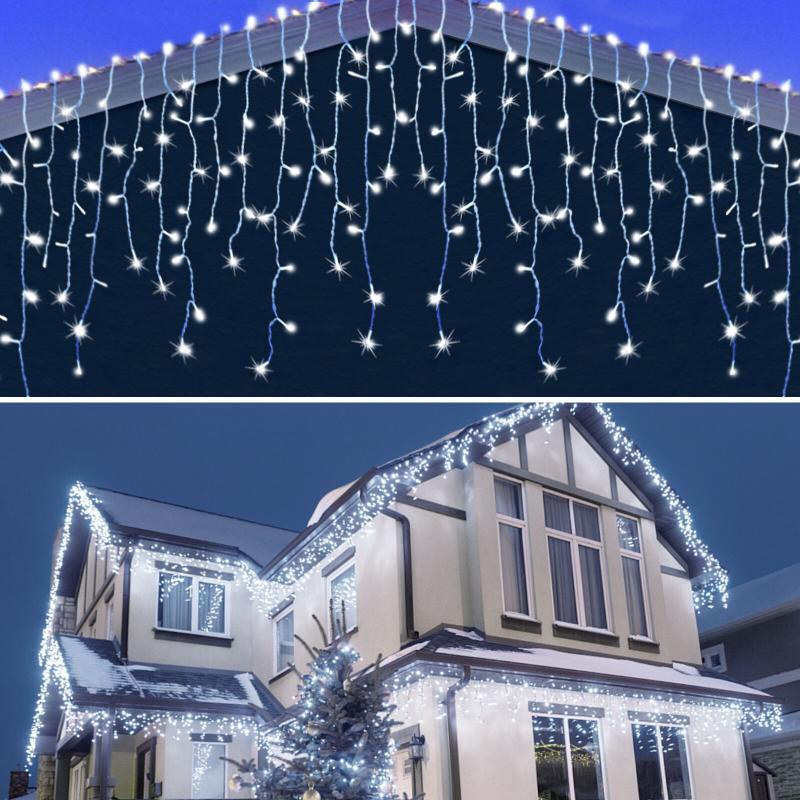 Strings Street Garlands For Year Winter 3M-30M Droop 0.3-0.5m Christmas Decorations Home Outdoor LED Curtain Icicle String Light
Strings Street Garlands For Year Winter 3M-30M Droop 0.3-0.5m Christmas Decorations Home Outdoor LED Curtain Icicle String Light