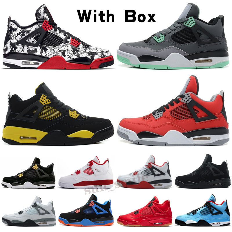 Black cat 4 4s basketball shoes bred neon wings encore cactus jack white cement mens stylist sneakers trainers US 7-13, Color 7
Black cat 4 4s basketball shoes bred neon wings encore cactus jack white cement mens stylist sneakers trainers US 7-13, Color 7