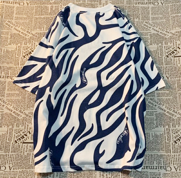 Women's Fashion T shirt Summer T-shirt Women Striped Printed Top Pullover Short Sleeve, White
Women's Fashion T shirt Summer T-shirt Women Striped Printed Top Pullover Short Sleeve, White