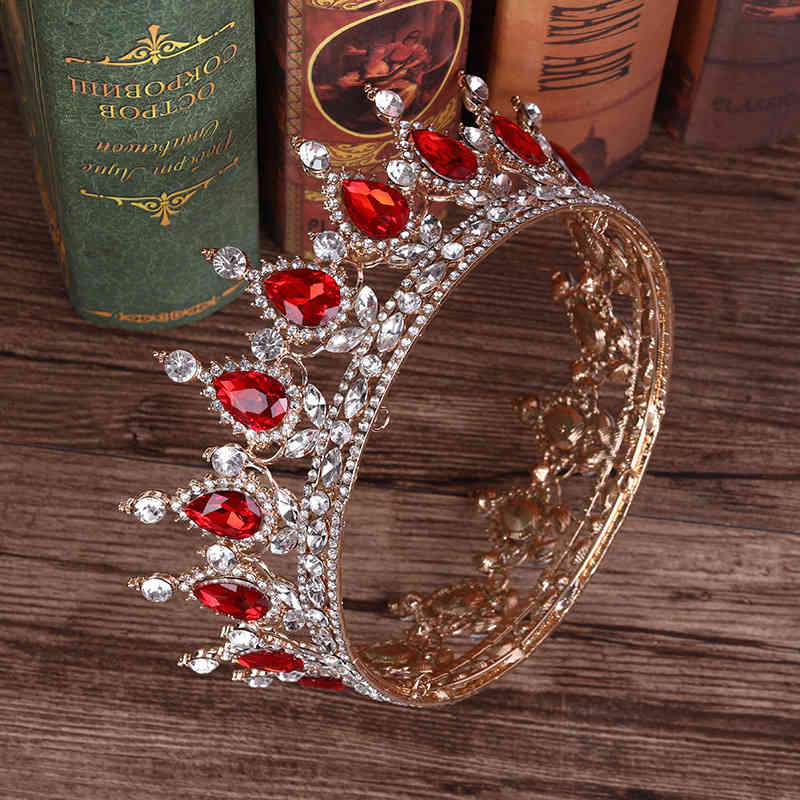 Wedding Hair Jewelry Accessories Color Crystal Bridal Crown Selling Noble Temperament Whole Ring