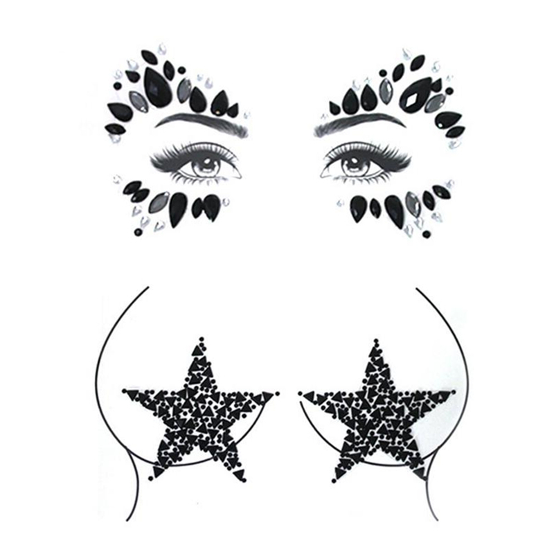 Glitter Body Sticker Women Nipple Cover Face Eyes Jewels Chest Pasties Sexy Wedding Party Cosplay Makeup 2pcs Rhinestone Gems
Glitter Body Sticker Women Nipple Cover Face Eyes Jewels Chest Pasties Sexy Wedding Party Cosplay Makeup 2pcs Rhinestone Gems