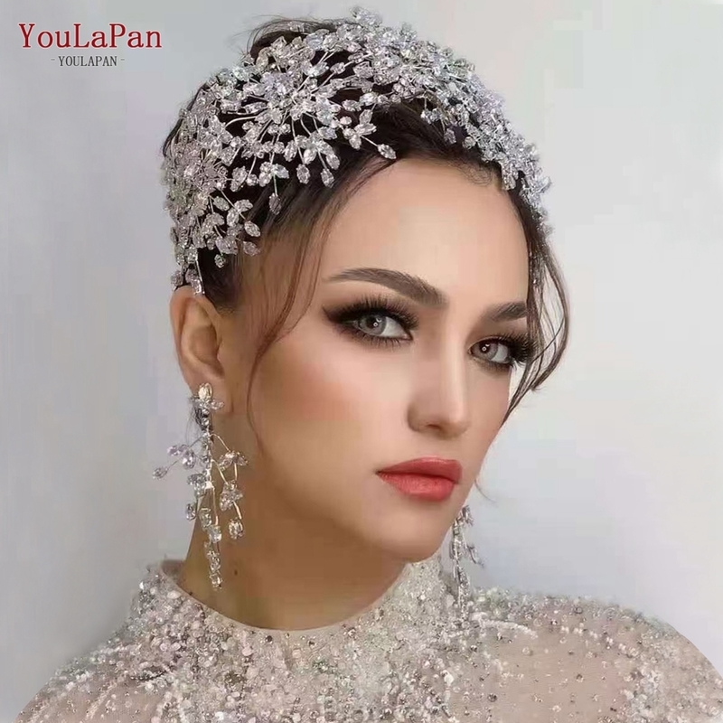 YouLaPan HP385 y Headpiece for Bride Wholesale Birthday Party Wedding Tiaras Bridal Hair Accessories Women Tiara 220214