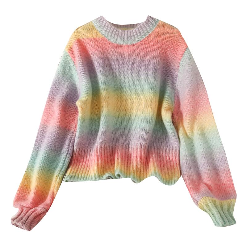 Women's Sweaters Autumn And Winter Fashion Color Gradient Round Neck Long-sleeved Pullover Knit Bottoming Sweater, White;black
Women's Sweaters Autumn And Winter Fashion Color Gradient Round Neck Long-sleeved Pullover Knit Bottoming Sweater, White;black