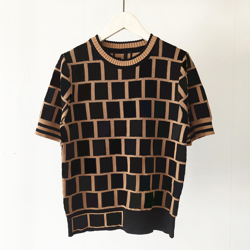 Women' Knits Tops Fashion Classic 3 Colors Letter Pattern Women Knit Tees Summer Short Sleeve Crew Neck Breathable Casual W, Lightbrown
Women' Knits Tops Fashion Classic 3 Colors Letter Pattern Women Knit Tees Summer Short Sleeve Crew Neck Breathable Casual W, Lightbrown