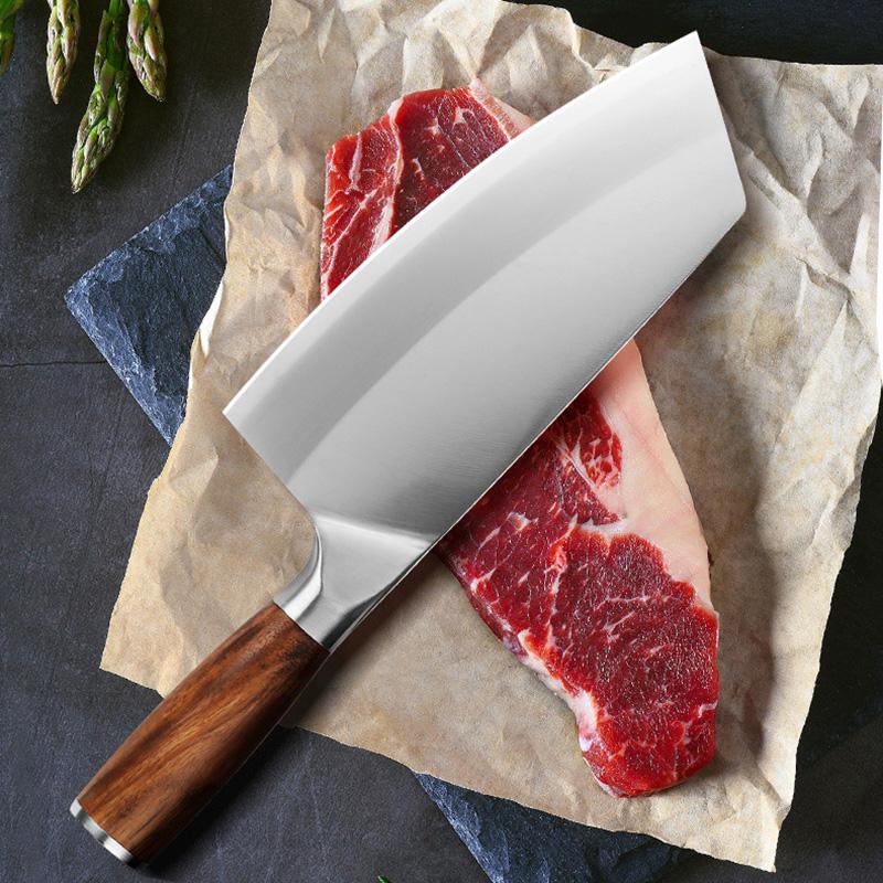 Five Fingers Gloves 8inch Kitchen Knife Stainless Steel Meat Chopping Cleaver Slicing Vegetables Chinese Chef