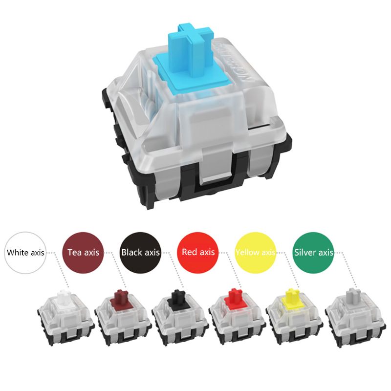Gateron Optical Switch For replace Optical Switch Mechanical Keyboard GK61 SK64 Blue Red Brown BlackYellowWhit Axis