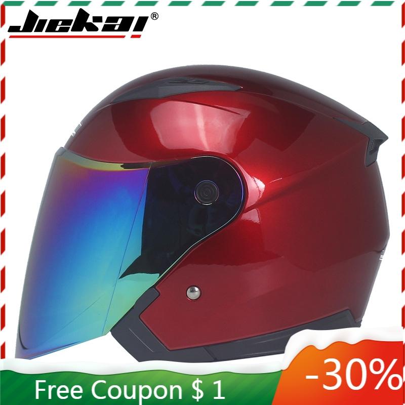 Motorcycle Helmets Half Covered Four Seasons Helmet Bicycle Double Lens Visor Mirror Men's And Women's JIEKAI 512, No4
Motorcycle Helmets Half Covered Four Seasons Helmet Bicycle Double Lens Visor Mirror Men's And Women's JIEKAI 512, No4