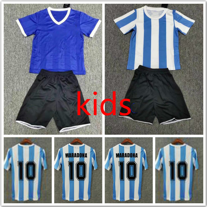 Kids Retro 1986 Argentina Diego Maradona Soccer Jerseys Commemorate Camiseta 20 21 Youth boys Football Shirts, White
Kids Retro 1986 Argentina Diego Maradona Soccer Jerseys Commemorate Camiseta 20 21 Youth boys Football Shirts, White