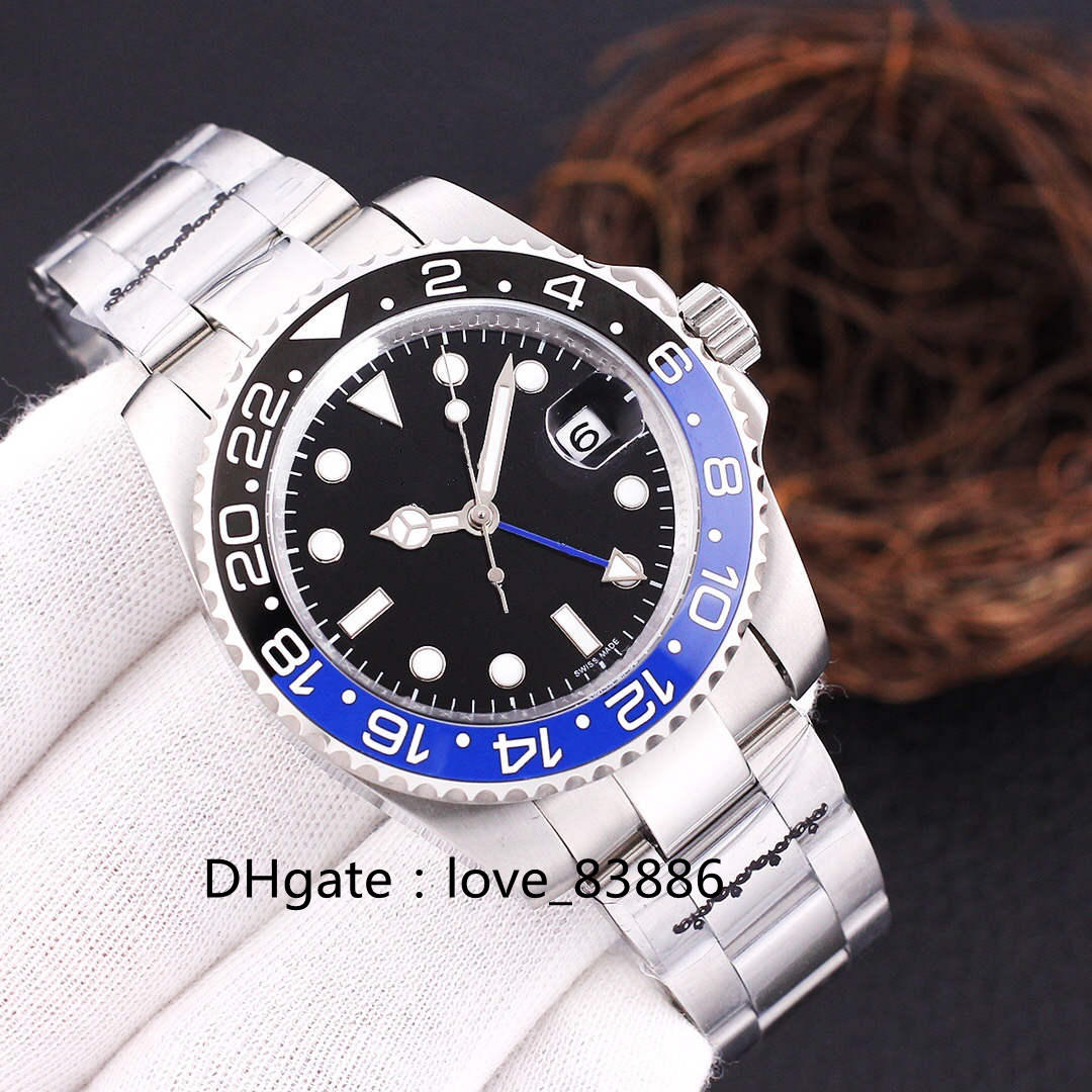 men Watches Model Ceramic Bezel Stainless Steel Strap GMT II Waterproof Cerachrom Black - Brown 40mm Rose gold Automatic mechanical watch
men Watches Model Ceramic Bezel Stainless Steel Strap GMT II Waterproof Cerachrom Black - Brown 40mm Rose gold Automatic mechanical watch