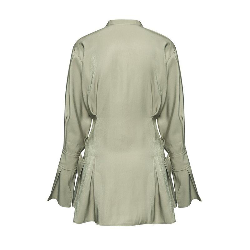 Vintage Dress 2021 Summer Women's Wind Black Long Sleeve Waist Shirt Harujuku Dresses For Women Casual