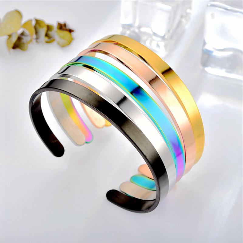 Bangle 1PC Stainless Steel C-shaped Opening Adjustable Bracelet Jewelry Name Words Letters Custom For Women Men
Bangle 1PC Stainless Steel C-shaped Opening Adjustable Bracelet Jewelry Name Words Letters Custom For Women Men