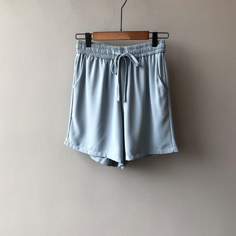 Wide Leg Shorts Women 2021 High Waist Casual Sports Straight Loose Pants Women's