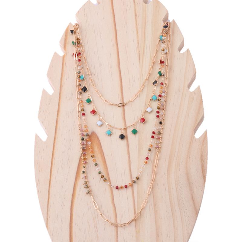 Chokers NeeFu WoFu Multi-layer Set Necklace Nationality Clover Natural Stone Short Multilayer Bohemia Jewelry Wholesa
Chokers NeeFu WoFu Multi-layer Set Necklace Nationality Clover Natural Stone Short Multilayer Bohemia Jewelry Wholesa