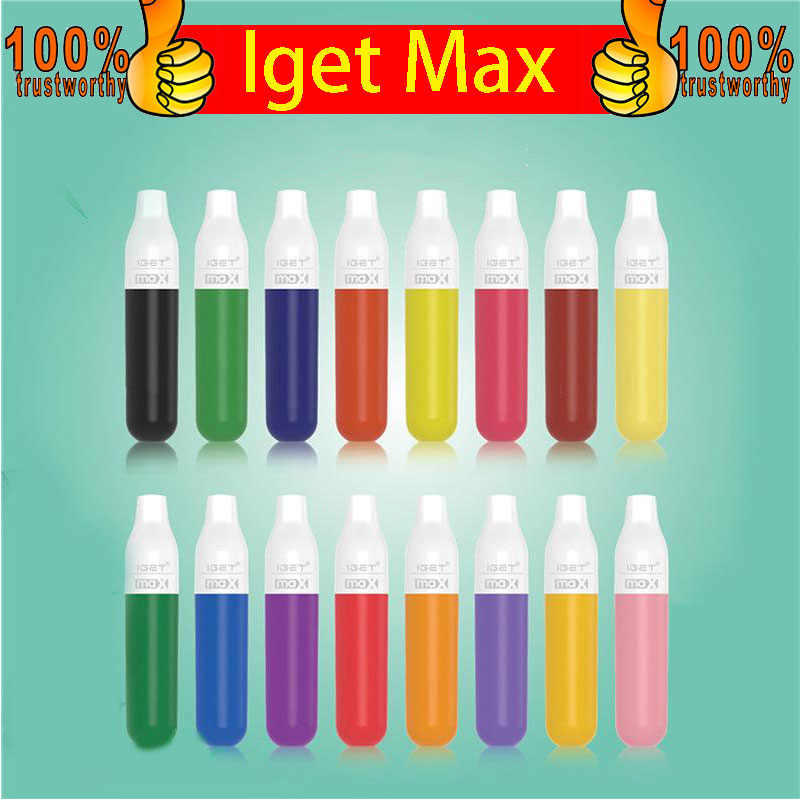 Authentic Original Iget Max Disposable E Cigarette Kit 1100mah 8ml Prefilled Vape Pen Stick System Vapor Bar Device 16 Colors
Authentic Original Iget Max Disposable E Cigarette Kit 1100mah 8ml Prefilled Vape Pen Stick System Vapor Bar Device 16 Colors