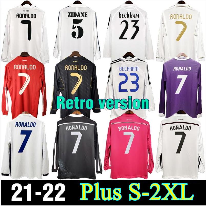 S-2XL long sleeve Retro Real Madrid soccer Jersey 05 06 07 Futebol Camisas Sergio Ramos 10 11 12 13 14 Ronaldo Zidane Beckham Raul Robinho Vintage football shirt, 16 17
S-2XL long sleeve Retro Real Madrid soccer Jersey 05 06 07 Futebol Camisas Sergio Ramos 10 11 12 13 14 Ronaldo Zidane Beckham Raul Robinho Vintage football shirt, 16 17