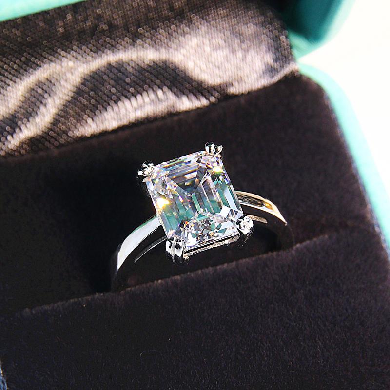Cluster Rings Luxury Female Crystal Square Thin Ring 100% Real 925 Sterling Silver Wedding For Women Charm White Zircon Engagement
Cluster Rings Luxury Female Crystal Square Thin Ring 100% Real 925 Sterling Silver Wedding For Women Charm White Zircon Engagement