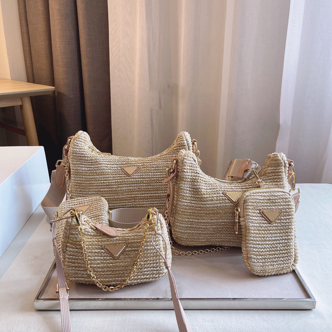 Fashion Designer Handbags Shoulder Bags Coin Purse Nylon Straw Woven Eco-Friendly ,Material Large, Medium and Small 3 Sizes 13, Black logo
Fashion Designer Handbags Shoulder Bags Coin Purse Nylon Straw Woven Eco-Friendly ,Material Large, Medium and Small 3 Sizes 13, Black logo