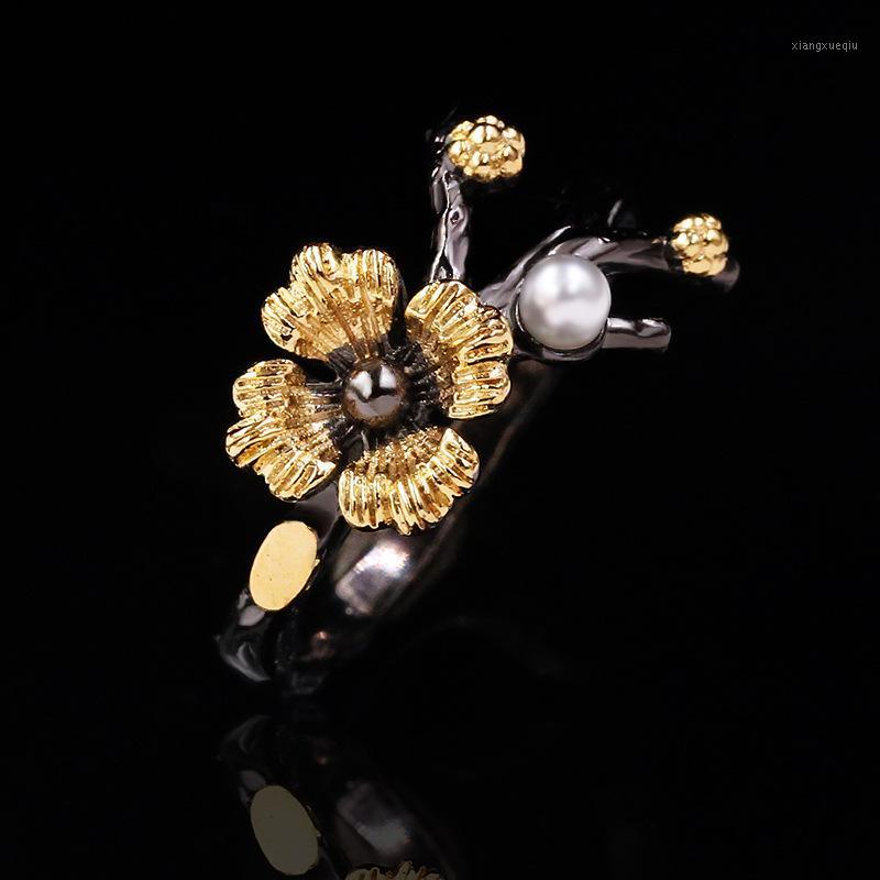 Cluster Rings Fashion 925 Sterling Silver Delicate Daisy Flower Ring Ladies Vintage Black Gold Baroque Pearl Branch Jewelry Gift, Golden;silver
Cluster Rings Fashion 925 Sterling Silver Delicate Daisy Flower Ring Ladies Vintage Black Gold Baroque Pearl Branch Jewelry Gift, Golden;silver
