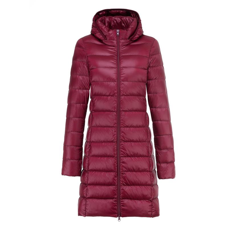 Women's Down & Parkas Aibeautyer Winter White Casual Coat Puffer Jacket Hooded Slim Parker Outwear Duck Jackets 2021 Autumn Ultra Light Long