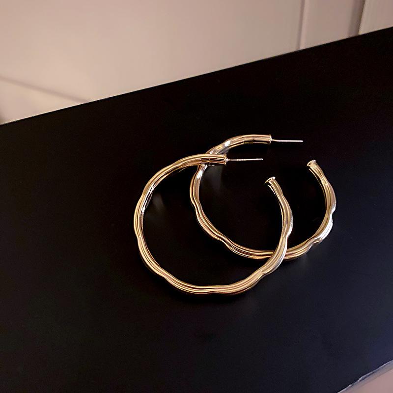 Hoop & Huggie 2021 Trendy Punk Hip Hop Earrings Gold Metal Large Circle For Women Statement Jewelry Boucles D'oreilles
Hoop & Huggie 2021 Trendy Punk Hip Hop Earrings Gold Metal Large Circle For Women Statement Jewelry Boucles D'oreilles
