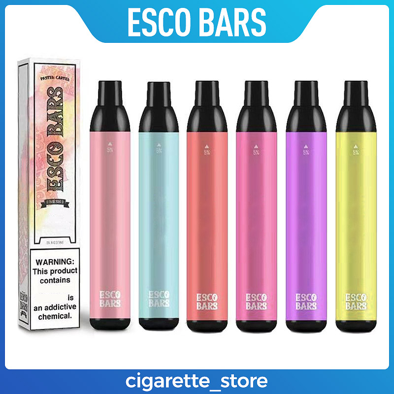 ESCO BARS Disposable E cigarettes 2500 Puffs Vape Pen 1000mAh Battery Pod Device 6ml Pre-filled Mesh Coil Pods Vaporizers Puff Plus max air
ESCO BARS Disposable E cigarettes 2500 Puffs Vape Pen 1000mAh Battery Pod Device 6ml Pre-filled Mesh Coil Pods Vaporizers Puff Plus max air