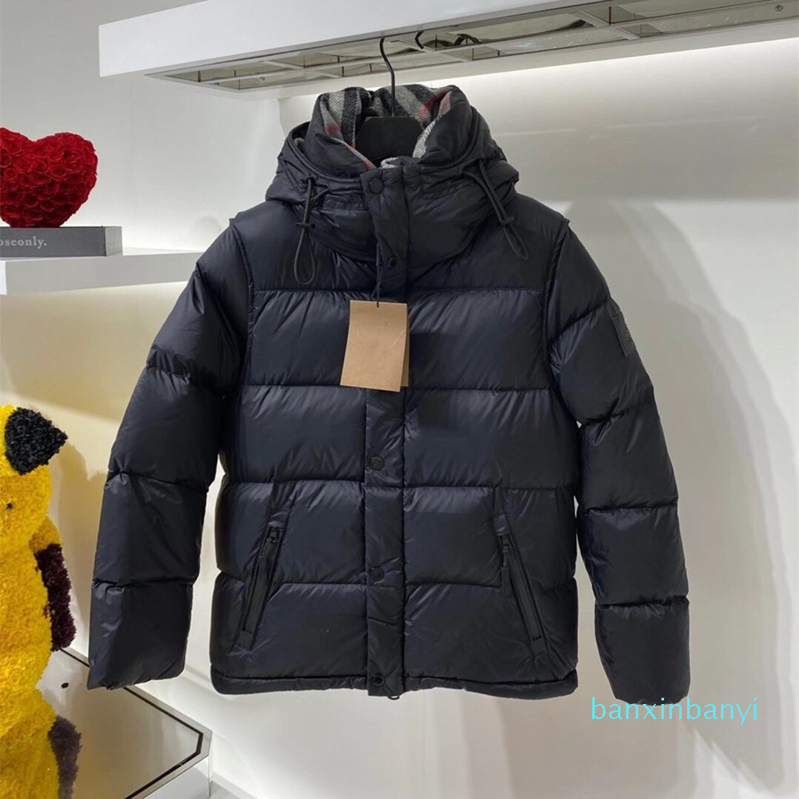 Men Nylon Puffer Down Jacket Long Detachable Sleeve Designer Male Hooded Side Zip Pocket Silicone patch Warm Coat, Jacket dustbag
Men Nylon Puffer Down Jacket Long Detachable Sleeve Designer Male Hooded Side Zip Pocket Silicone patch Warm Coat, Jacket dustbag