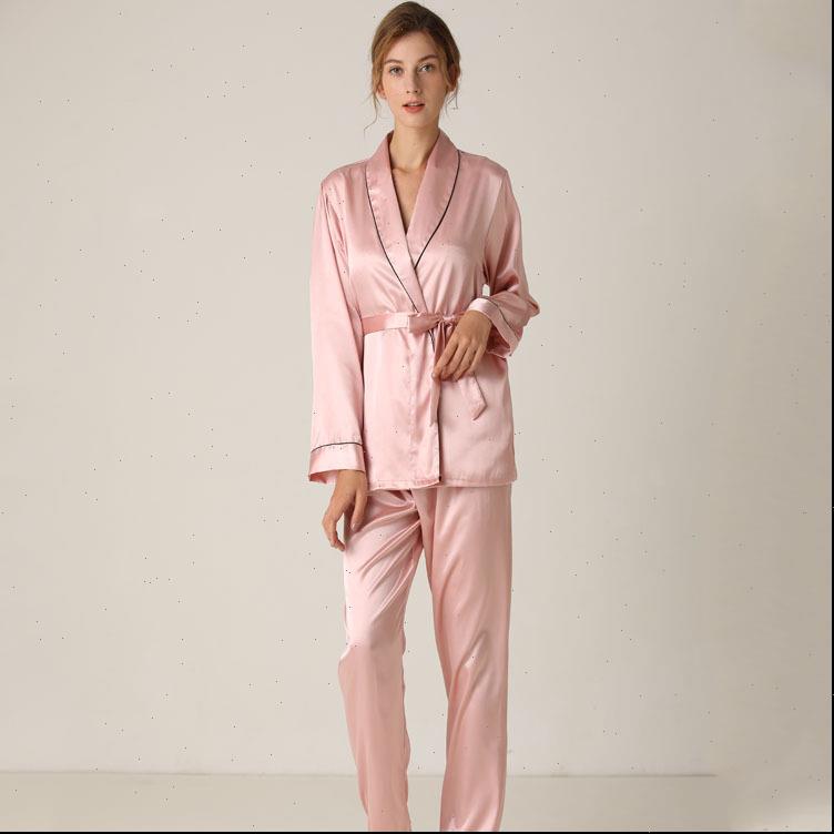 silk long sleeve trousers lapel womens sleepwears high archives pajamas with belt solid color nightwear, Black;red
silk long sleeve trousers lapel womens sleepwears high archives pajamas with belt solid color nightwear, Black;red