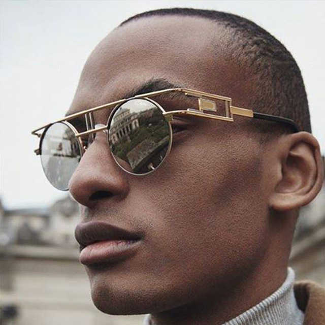 Steampunk Sunglasses Men Women Brand Desinger Vintage Sunglass Male Round Sun Glasses 2021 Metal Eyewear Punk, White;black
Steampunk Sunglasses Men Women Brand Desinger Vintage Sunglass Male Round Sun Glasses 2021 Metal Eyewear Punk, White;black