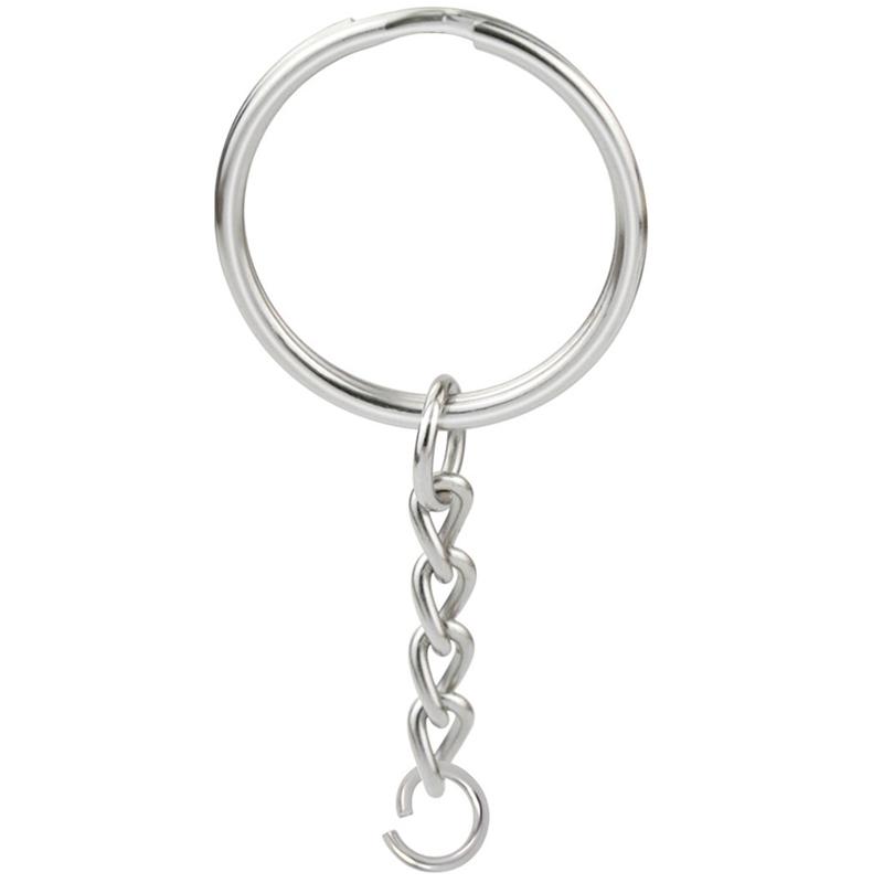 Keychains 100Pcs 1 Inch/25Mm Metal Split Key Ring With Chain Silver Keychain Parts Open Jump And Connector Accessories
Keychains 100Pcs 1 Inch/25Mm Metal Split Key Ring With Chain Silver Keychain Parts Open Jump And Connector Accessories