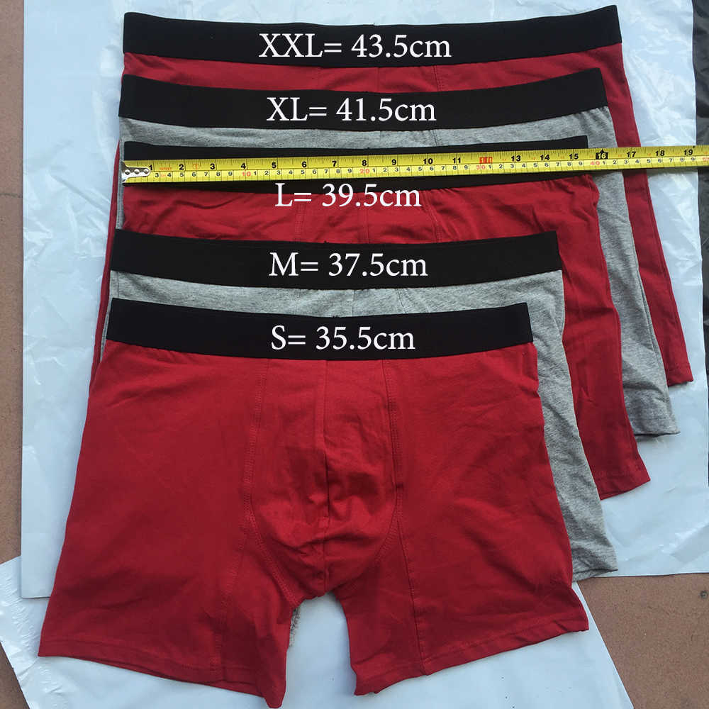 Cotton Men's Panties Underwear Boxer Shorts Long Leg Comfort Men Underpants Male Hombre Boxer Marca European Size Plus S-XXL 210826