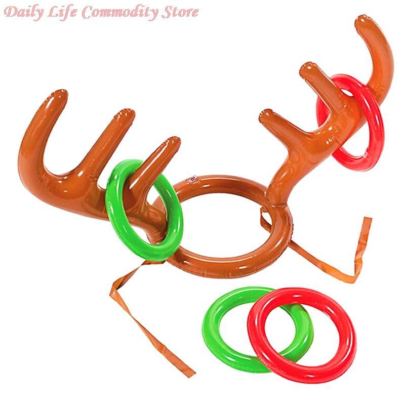 Christmas Decorations Year Outdoor Inflated Toys Game Inflatable Santa Funny Reindeer Antler Hat Ring Toss Kids Gift
Christmas Decorations Year Outdoor Inflated Toys Game Inflatable Santa Funny Reindeer Antler Hat Ring Toss Kids Gift