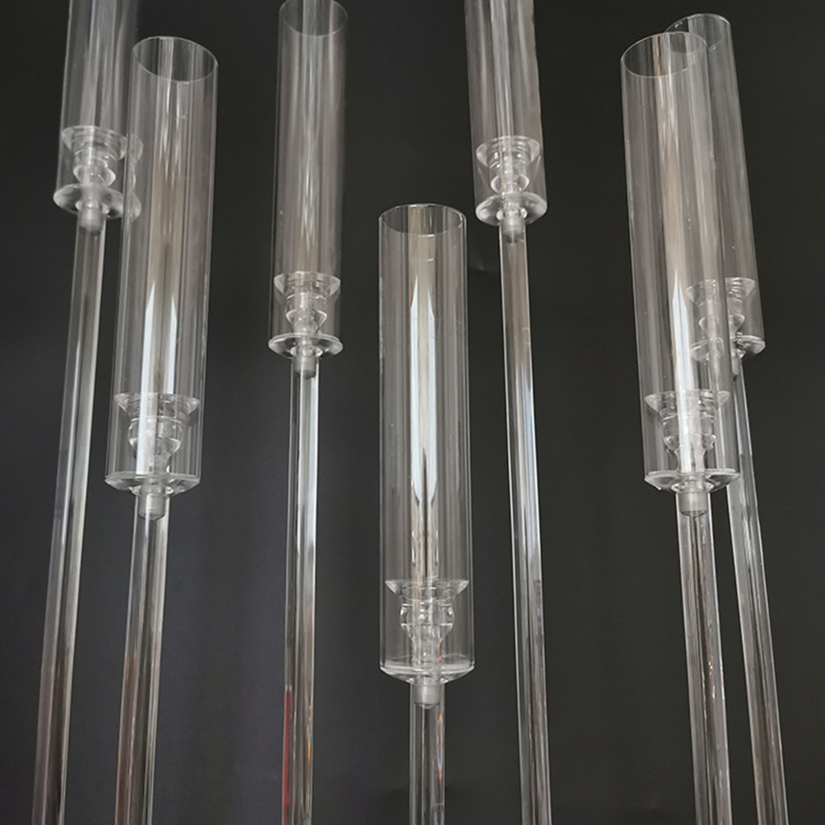 Candle Holders Transparent Acrylic Candelabra Clear Wedding Candlesticks Table Centerpieces Flower Stand Holder Big Candelabrum sunyu427 XJ260305