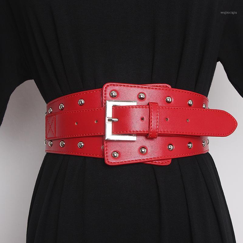 Belts High Quality Double Faced PU Waistband Female Casual Rivet Studed Waist Belt Winter Coat Dress Women Wide Cummerbund, Black;brown
Belts High Quality Double Faced PU Waistband Female Casual Rivet Studed Waist Belt Winter Coat Dress Women Wide Cummerbund, Black;brown