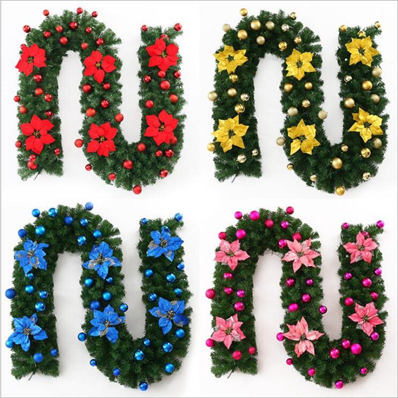 Decorative Flowers & Wreaths 2.7 M Christmas LED Rattan Garland Green Artificial Xmas Tree Banner Decoration Wreath
Decorative Flowers & Wreaths 2.7 M Christmas LED Rattan Garland Green Artificial Xmas Tree Banner Decoration Wreath